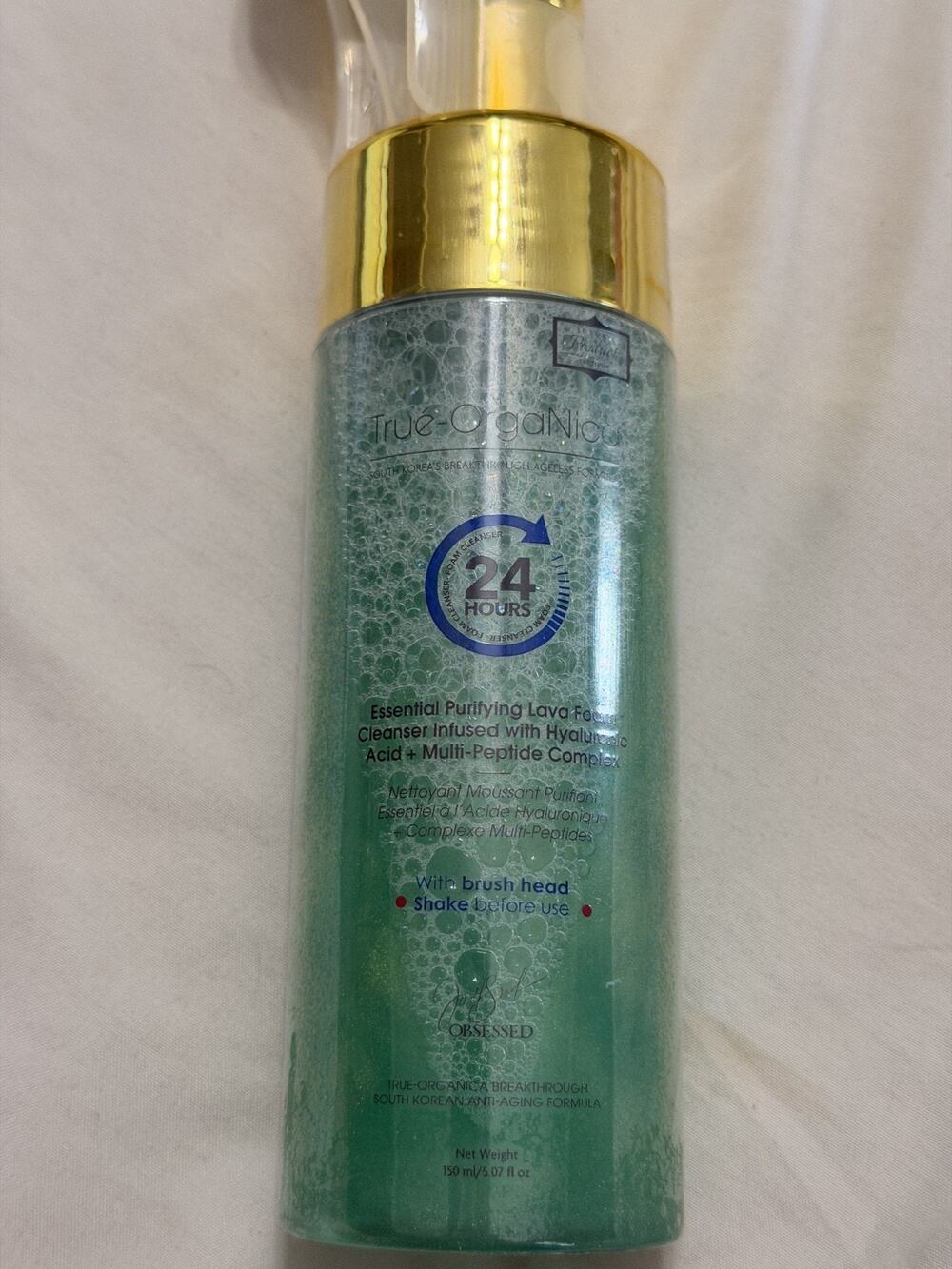 True Organics Essential Purifying Lava Foam Cleanser Factory Sealed
